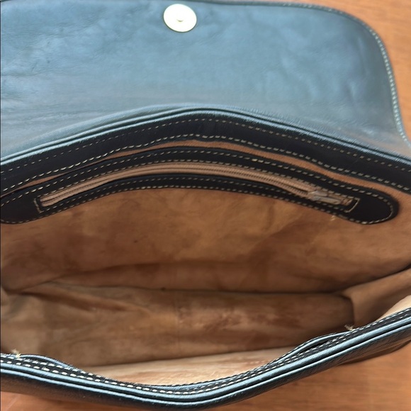 Vintage Loewe Black and Tan Leather Bag - Picture 7 of 9